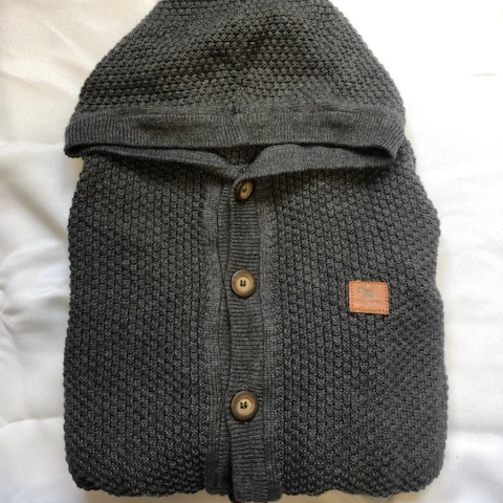 Ferrioni Gray Cardigan Sweater